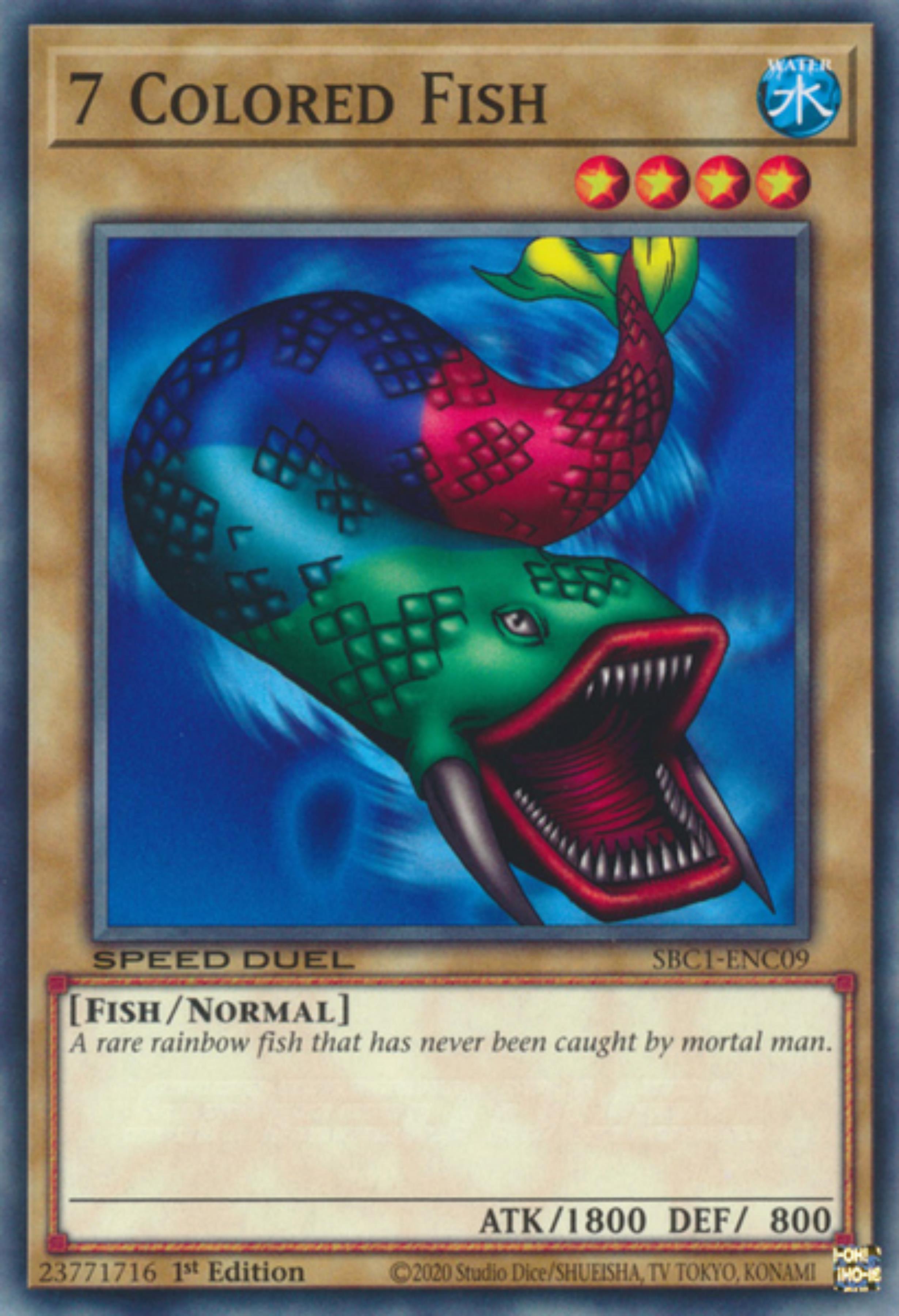 7 Colored Fish [SBC1-ENC09] Common | Jomio and Rueliete's Cards and Comics