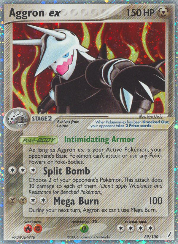 Aggron ex (89/100) [EX: Crystal Guardians] | Jomio and Rueliete's Cards and Comics