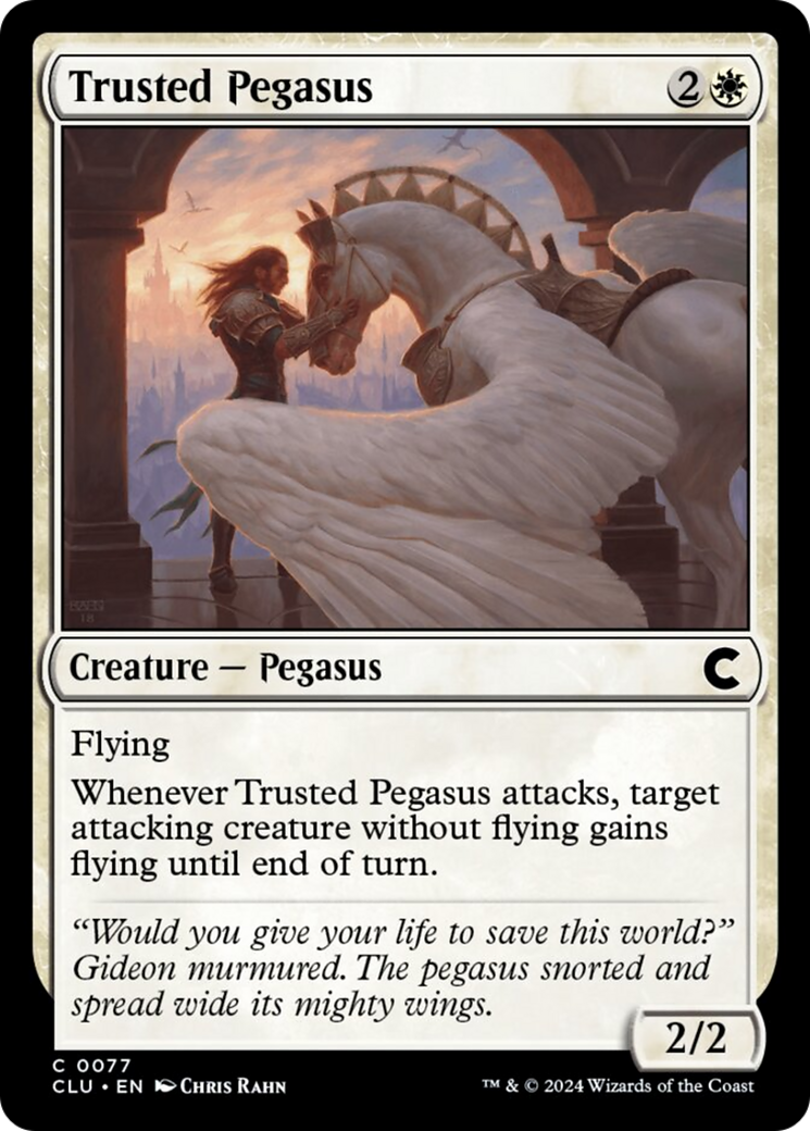 Trusted Pegasus [Ravnica: Clue Edition] | Jomio and Rueliete's Cards and Comics