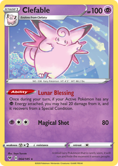 Clefable (064/185) [Sword & Shield: Vivid Voltage] | Jomio and Rueliete's Cards and Comics