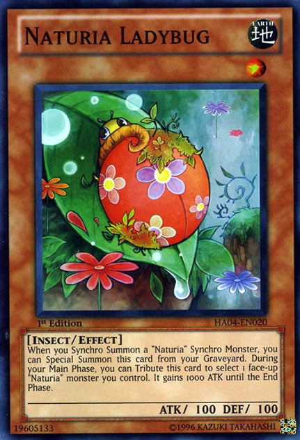 Naturia Ladybug [HA04-EN020] Super Rare | Jomio and Rueliete's Cards and Comics