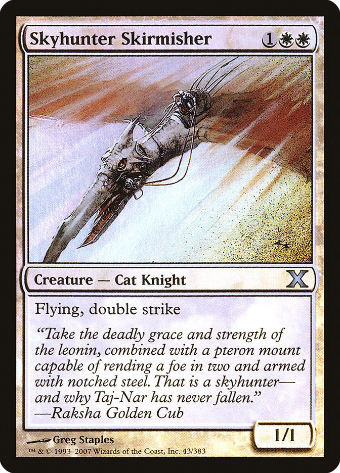 Skyhunter Skirmisher (Premium Foil) [Tenth Edition] | Jomio and Rueliete's Cards and Comics