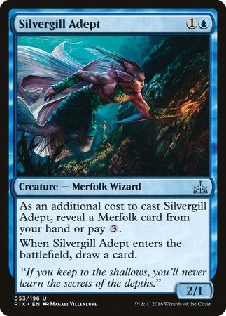Silvergill Adept [Rivals of Ixalan] | Jomio and Rueliete's Cards and Comics