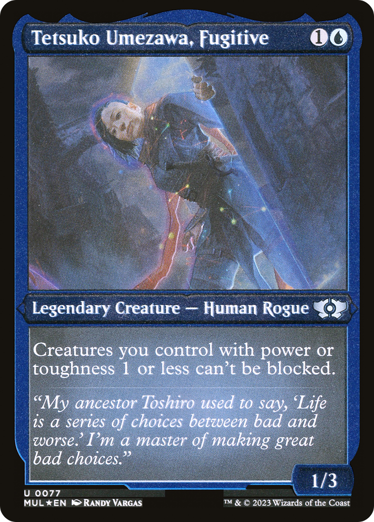 Tetsuko Umezawa, Fugitive (Foil Etched) [Multiverse Legends] | Jomio and Rueliete's Cards and Comics