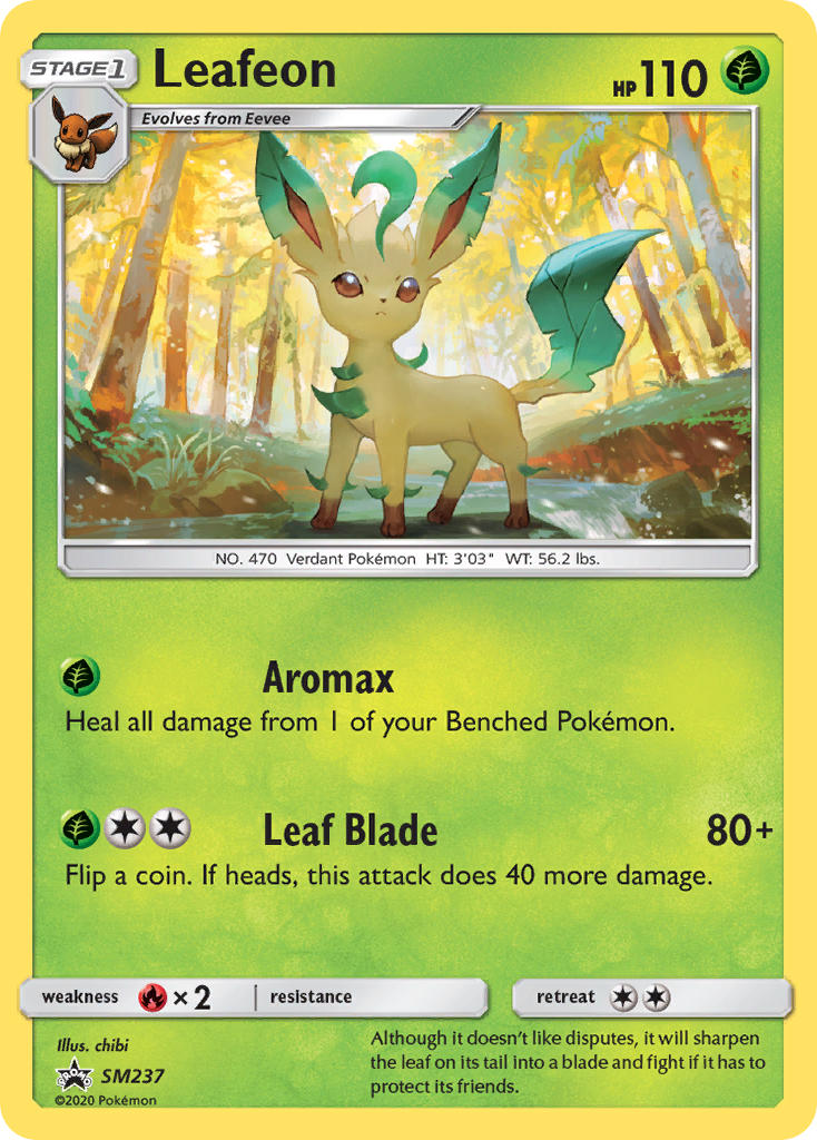 Leafeon (SM237) [Sun & Moon: Black Star Promos] | Jomio and Rueliete's Cards and Comics