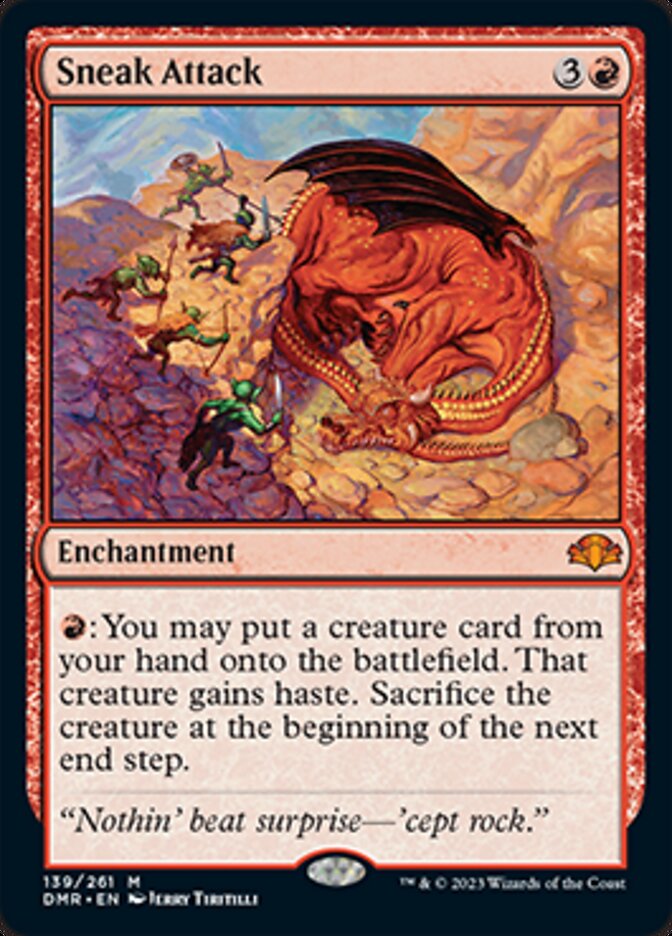 Sneak Attack [Dominaria Remastered] | Jomio and Rueliete's Cards and Comics