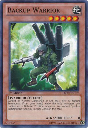 Backup Warrior [BP01-EN159] Common | Jomio and Rueliete's Cards and Comics