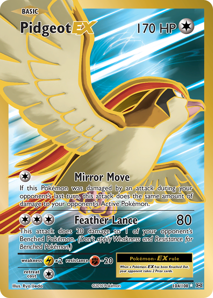 Pidgeot EX (104/108) [XY: Evolutions] | Jomio and Rueliete's Cards and Comics