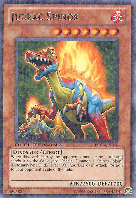 Jurrac Spinos [DT03-EN016] Rare | Jomio and Rueliete's Cards and Comics