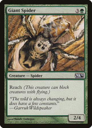 Giant Spider [Magic 2012] | Jomio and Rueliete's Cards and Comics