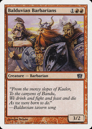 Balduvian Barbarians [Eighth Edition] | Jomio and Rueliete's Cards and Comics