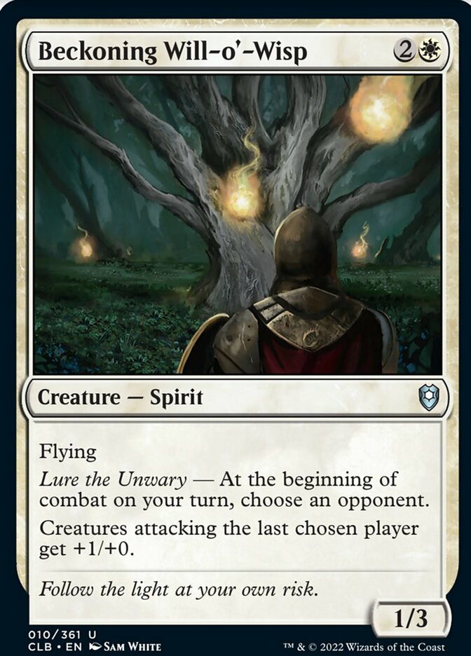 Beckoning Will-o'-Wisp [Commander Legends: Battle for Baldur's Gate] | Jomio and Rueliete's Cards and Comics