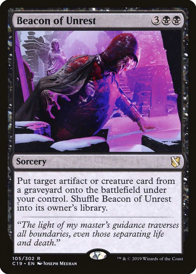 Beacon of Unrest [Commander 2019] | Jomio and Rueliete's Cards and Comics