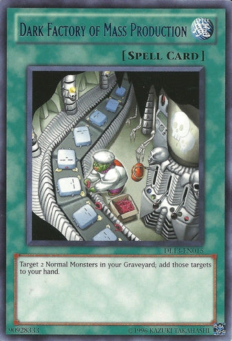Dark Factory of Mass Production (Blue) [DL13-EN015] Rare | Jomio and Rueliete's Cards and Comics