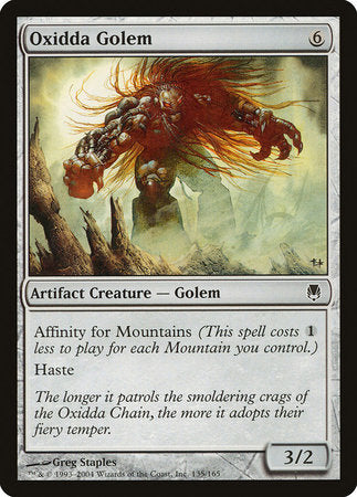Oxidda Golem [Darksteel] | Jomio and Rueliete's Cards and Comics