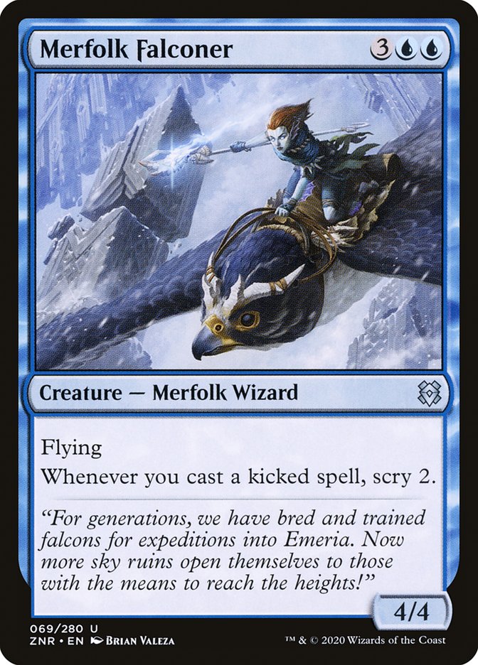 Merfolk Falconer [Zendikar Rising] | Jomio and Rueliete's Cards and Comics