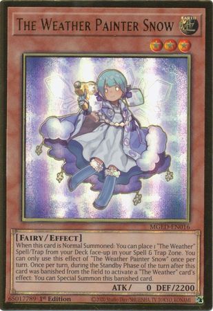 The Weather Painter Snow [MGED-EN016] Gold Rare | Jomio and Rueliete's Cards and Comics