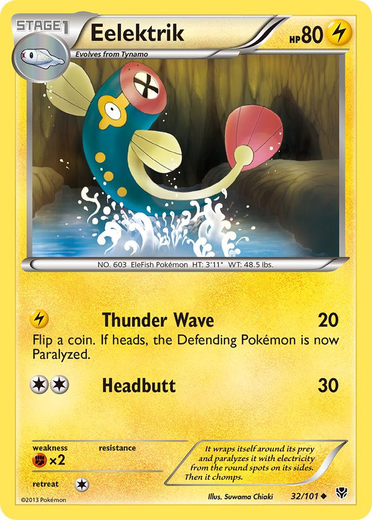 Eelektrik (32/101) [Black & White: Plasma Blast] | Jomio and Rueliete's Cards and Comics
