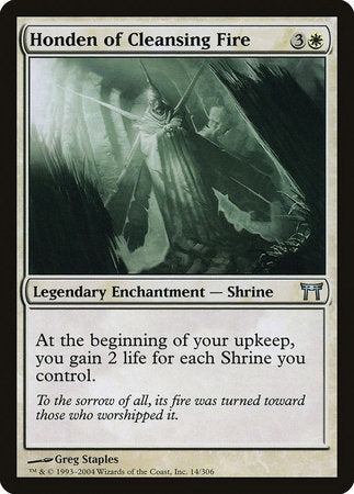 Honden of Cleansing Fire [Champions of Kamigawa] | Jomio and Rueliete's Cards and Comics