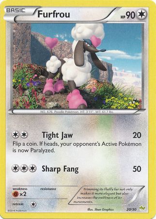 Furfrou (20/30) [XY: Trainer Kit - Noivern] | Jomio and Rueliete's Cards and Comics