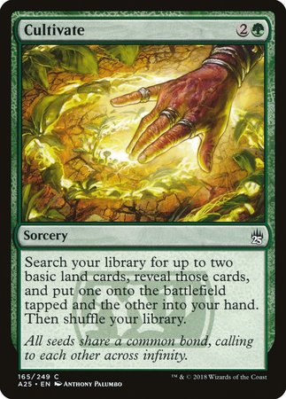 Cultivate [Masters 25] | Jomio and Rueliete's Cards and Comics