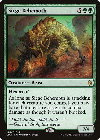Siege Behemoth [Commander Anthology] | Jomio and Rueliete's Cards and Comics