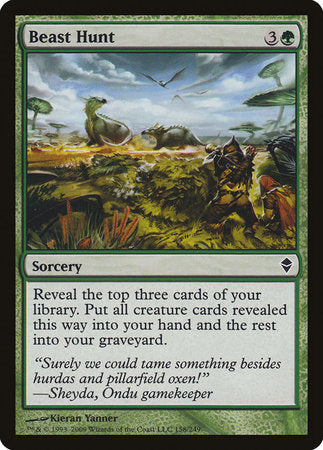 Beast Hunt [Zendikar] | Jomio and Rueliete's Cards and Comics