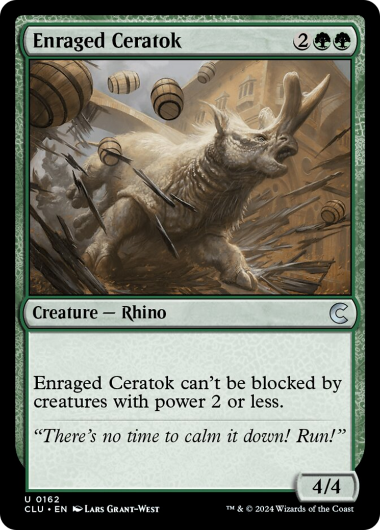 Enraged Ceratok [Ravnica: Clue Edition] | Jomio and Rueliete's Cards and Comics