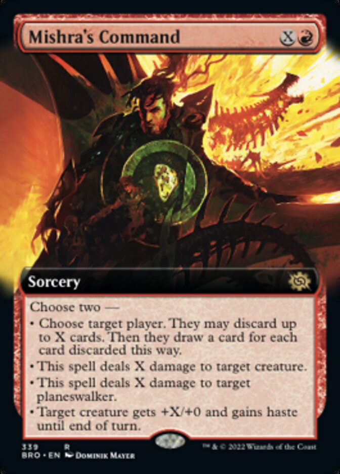 Mishra's Command (Extended Art) [The Brothers' War] | Jomio and Rueliete's Cards and Comics