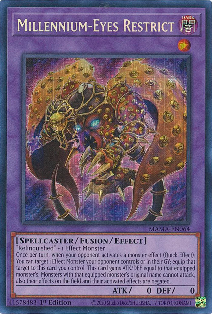 Millennium-Eyes Restrict [MAMA-EN064] Ultra Pharaoh's Rare | Jomio and Rueliete's Cards and Comics