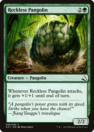 Reckless Pangolin [Global Series Jiang Yanggu & Mu Yanling] | Jomio and Rueliete's Cards and Comics