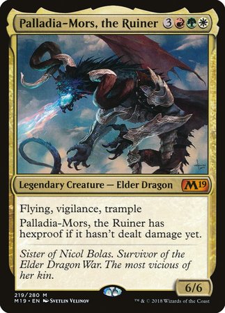 Palladia-Mors, the Ruiner [Core Set 2019] | Jomio and Rueliete's Cards and Comics