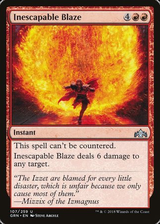Inescapable Blaze [Guilds of Ravnica] | Jomio and Rueliete's Cards and Comics