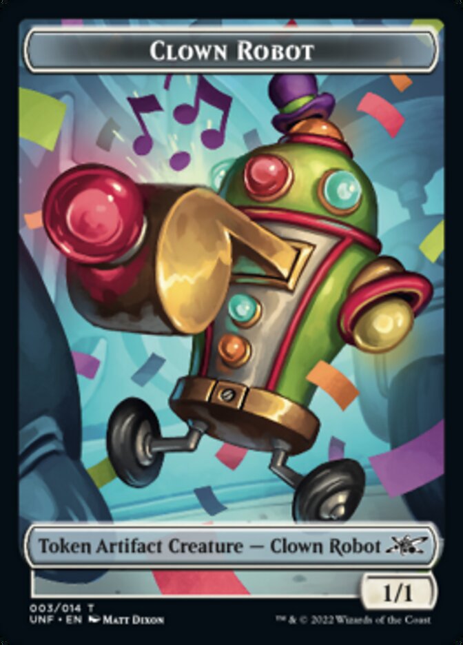 Clown Robot (003) Token [Unfinity Tokens] | Jomio and Rueliete's Cards and Comics