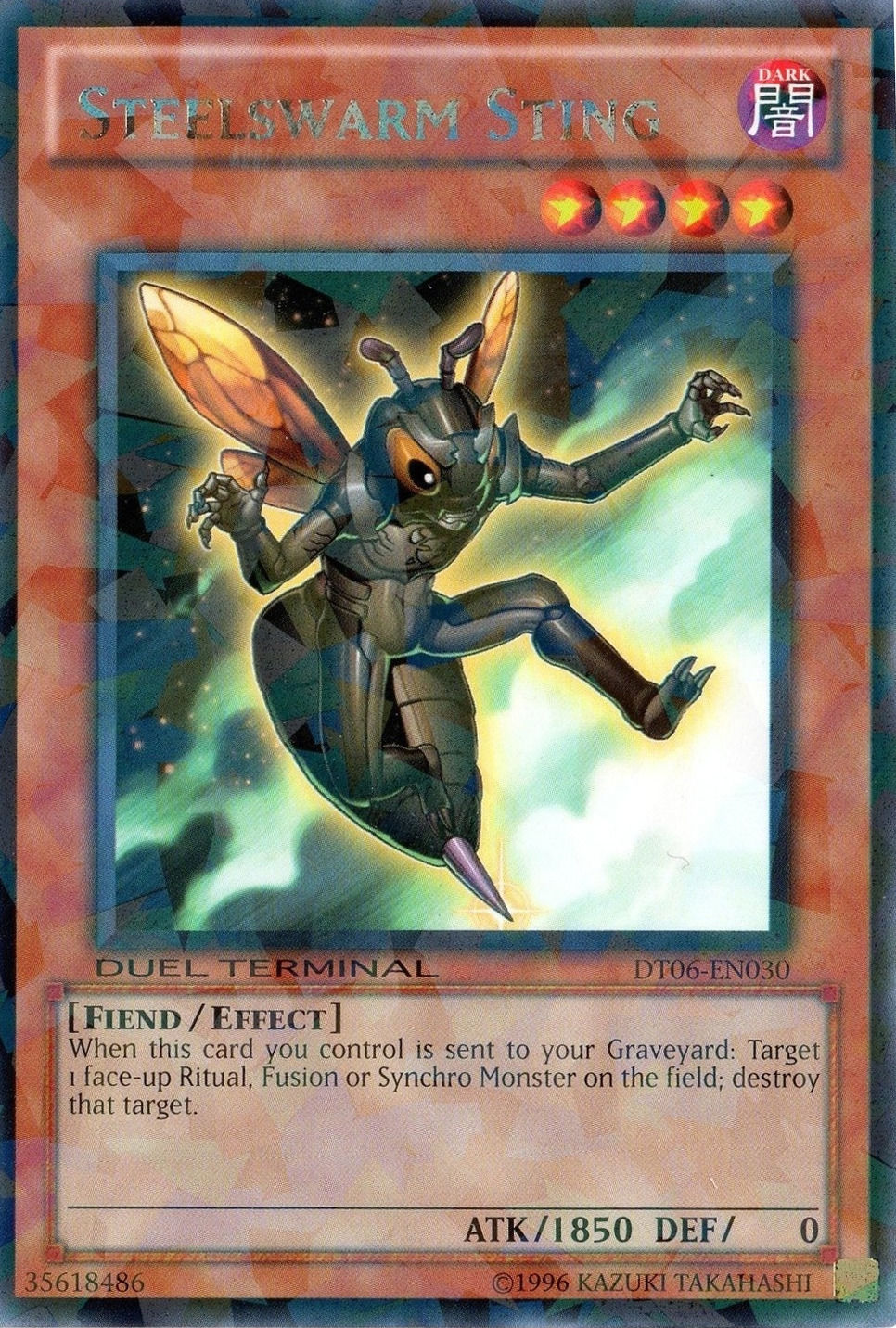 Steelswarm Sting [DT06-EN030] Rare | Jomio and Rueliete's Cards and Comics