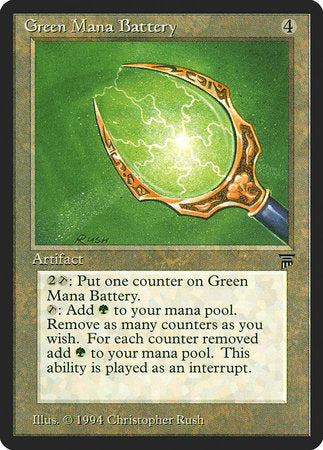 Green Mana Battery [Legends] | Jomio and Rueliete's Cards and Comics