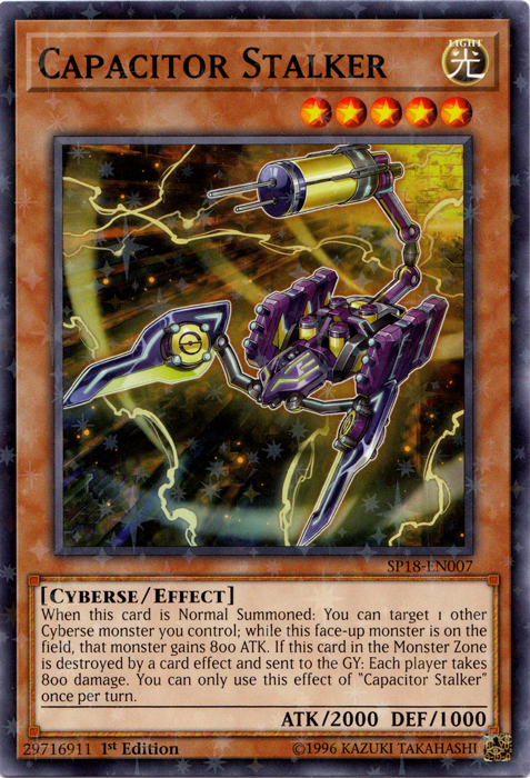 Capacitor Stalker (Starfoil) [SP18-EN007] Starfoil Rare | Jomio and Rueliete's Cards and Comics