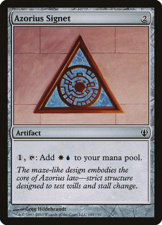 Azorius Signet [Archenemy] | Jomio and Rueliete's Cards and Comics