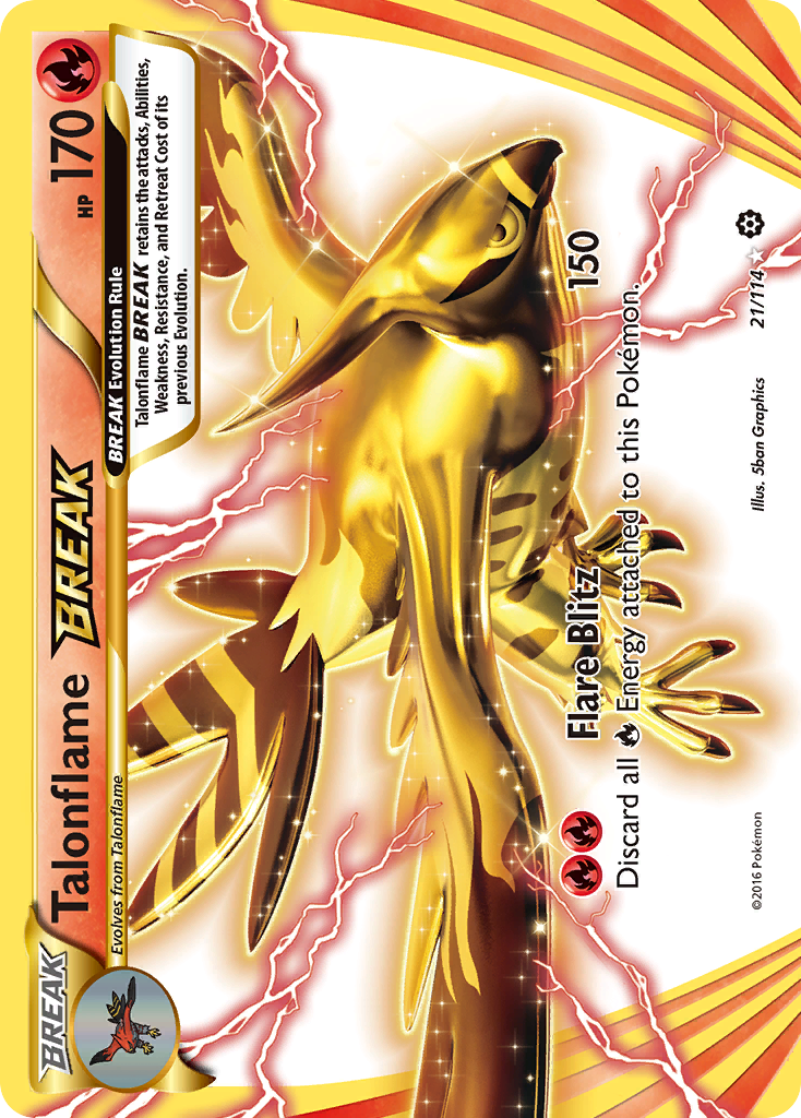 Talonflame BREAK (21/114) [XY: Steam Siege] | Jomio and Rueliete's Cards and Comics