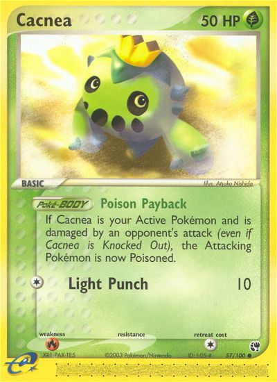 Cacnea (57/100) [EX: Sandstorm] | Jomio and Rueliete's Cards and Comics