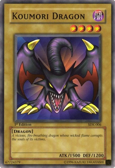 Koumori Dragon [SDK-006] Common | Jomio and Rueliete's Cards and Comics