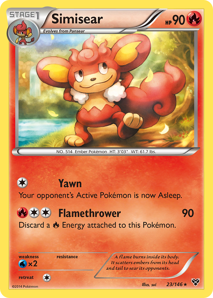 Simisear (23/146) [XY: Base Set] | Jomio and Rueliete's Cards and Comics