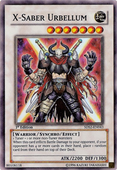 X-Saber Urbellum [5DS2-EN043] Super Rare | Jomio and Rueliete's Cards and Comics