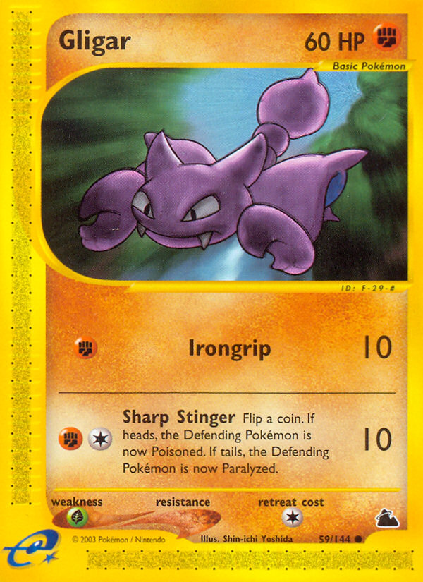 Gligar (59/144) [Skyridge] | Jomio and Rueliete's Cards and Comics