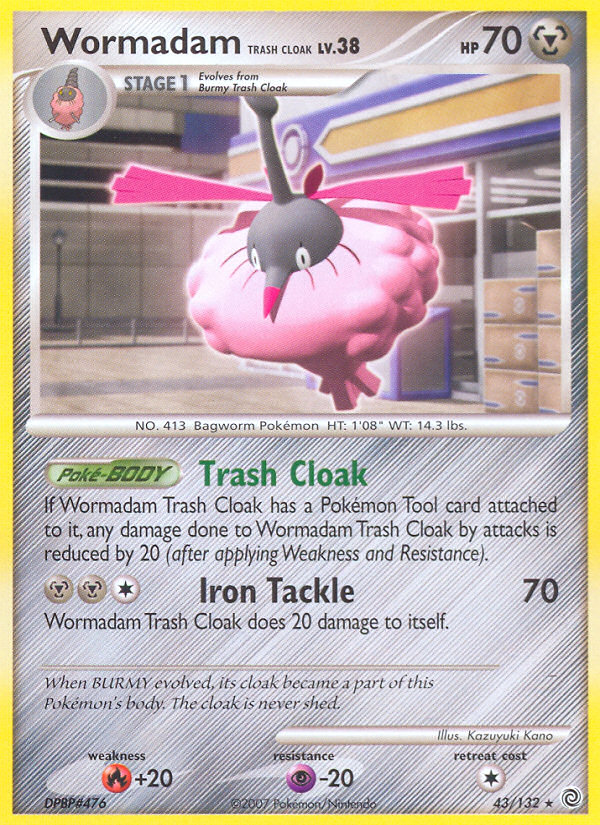 Wormadam Trash Cloak (43/132) [Diamond & Pearl: Secret Wonders] | Jomio and Rueliete's Cards and Comics