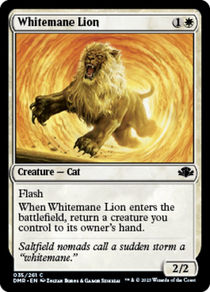 Whitemane Lion [Dominaria Remastered] | Jomio and Rueliete's Cards and Comics