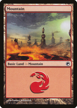 Mountain (244) [Scars of Mirrodin] | Jomio and Rueliete's Cards and Comics