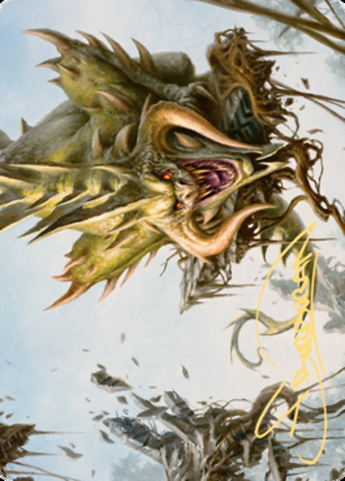 Canopy Baloth Art Card (Gold-Stamped Signature) [Zendikar Rising Art Series] | Jomio and Rueliete's Cards and Comics