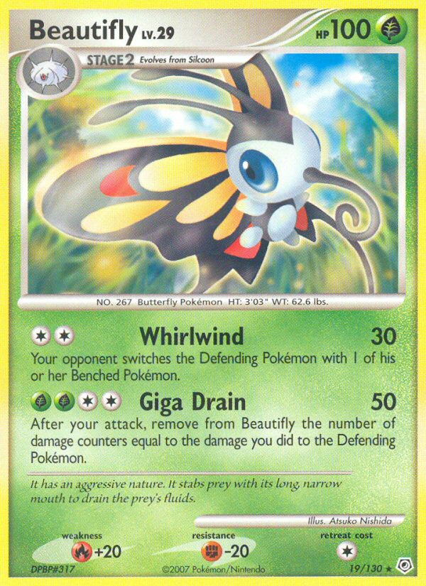 Beautifly (19/130) [Diamond & Pearl: Base Set] | Jomio and Rueliete's Cards and Comics