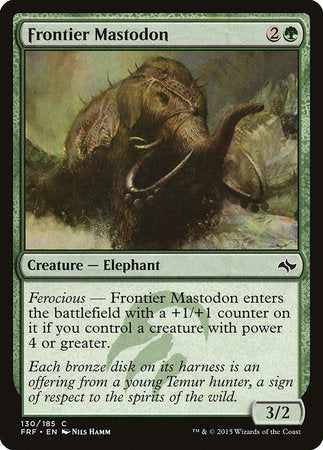 Frontier Mastodon [Fate Reforged] | Jomio and Rueliete's Cards and Comics